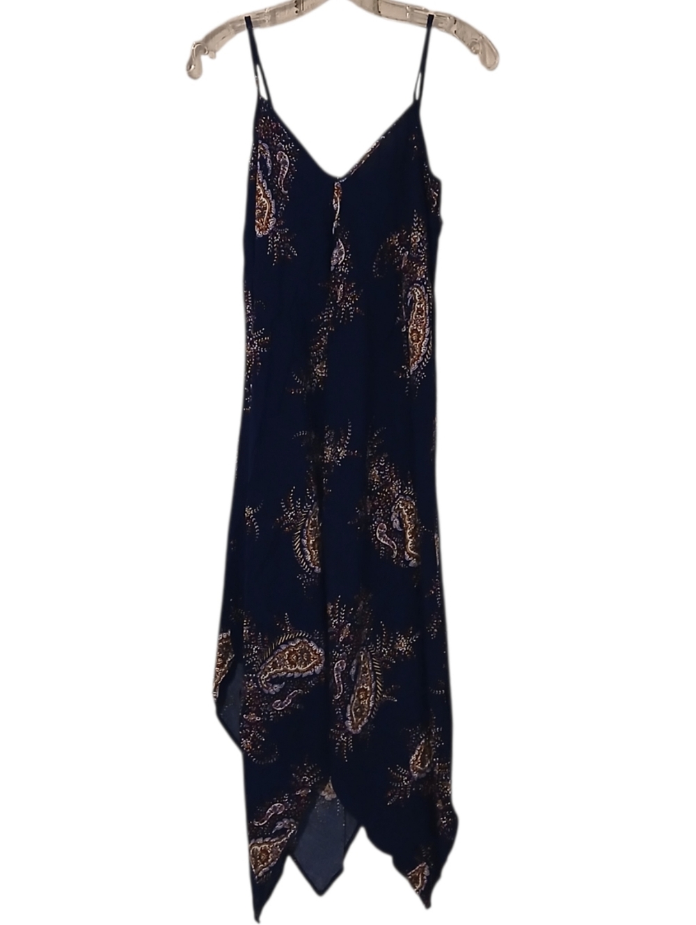 a.n.a Navy Blue Floral Print Dress Size Medium
